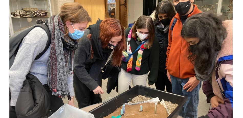 Hands-on Stop the Flood activity at Super Science Saturday Nov 2021