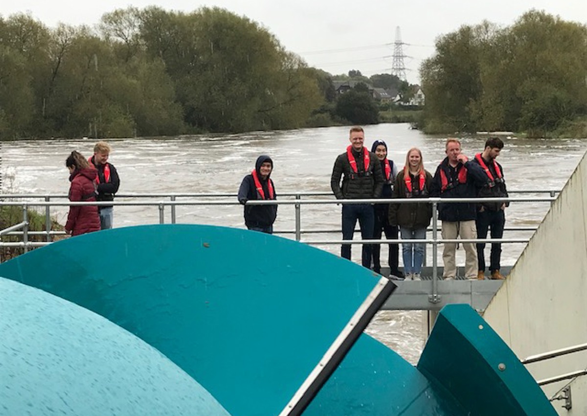 Energy MSc Students at Sandford Hydro